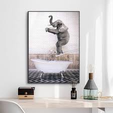 Tableau Pingouins Élégant pour Salle de Bain