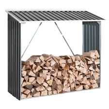 Abri Bois de Chauffage Tepro Anthracite - Protection Élégante et Durable