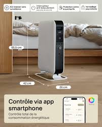 Radiateur Connecté WiFi Gentle Filled 2000W : Confort et Économie d'Énergie