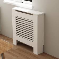FATIVO Cache Radiateur Blanc en Bois - Élégance et Pratique