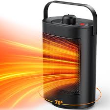 YAZEKY Chauffage à Pile Électrique Silencieux avec Protection Multiple