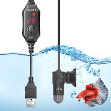 Bonlux Mini Chauffage USB pour Aquariums - Température Affichage