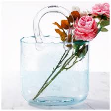 Vase Original Soufflé Transparent - Style1 Blue