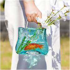 Vase Original Transparent pour Décoration Intérieure - Style 2 Vert