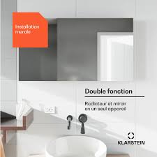 Radiateur Infrarouge Télécommandé Éco Énergétique pour Salle de Bain