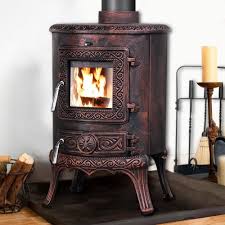 Poêle à Bois NRG Defra en Bronze Antique - Élégance et Efficacité