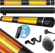 Monzana Radiateur Infrarouge Inclinable avec Télécommande - Chaleur Intelligente à Portée de Main