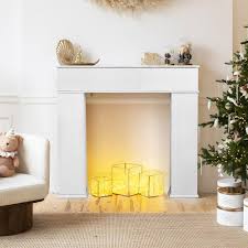 Encadrement Électrique Décoratif pour Manteau de Cheminée