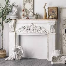 Encadrement Américain Électrique avec Garniture Décorative - Manteau de Cheminée Élégant