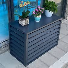 Climatiseur Aluminium Protection Extérieur Dintimité - Cache Pompe à Chaleur