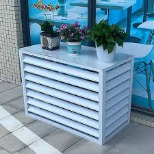 Protection extérieure pour climatiseur en aluminium - Cache pompe à chaleur